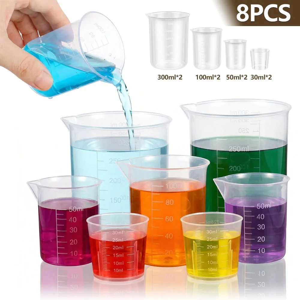8 Pcs Plastic Measuring Cup Se - огляд і ціна Plastic Cup 50Pcs