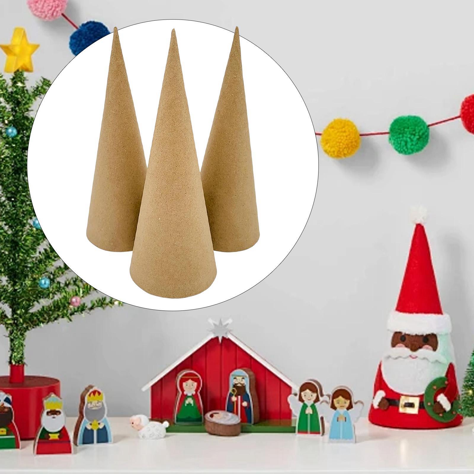 3x Paper Mache Cones, Open Bot - огляд і ціна Cotton Candy Cone