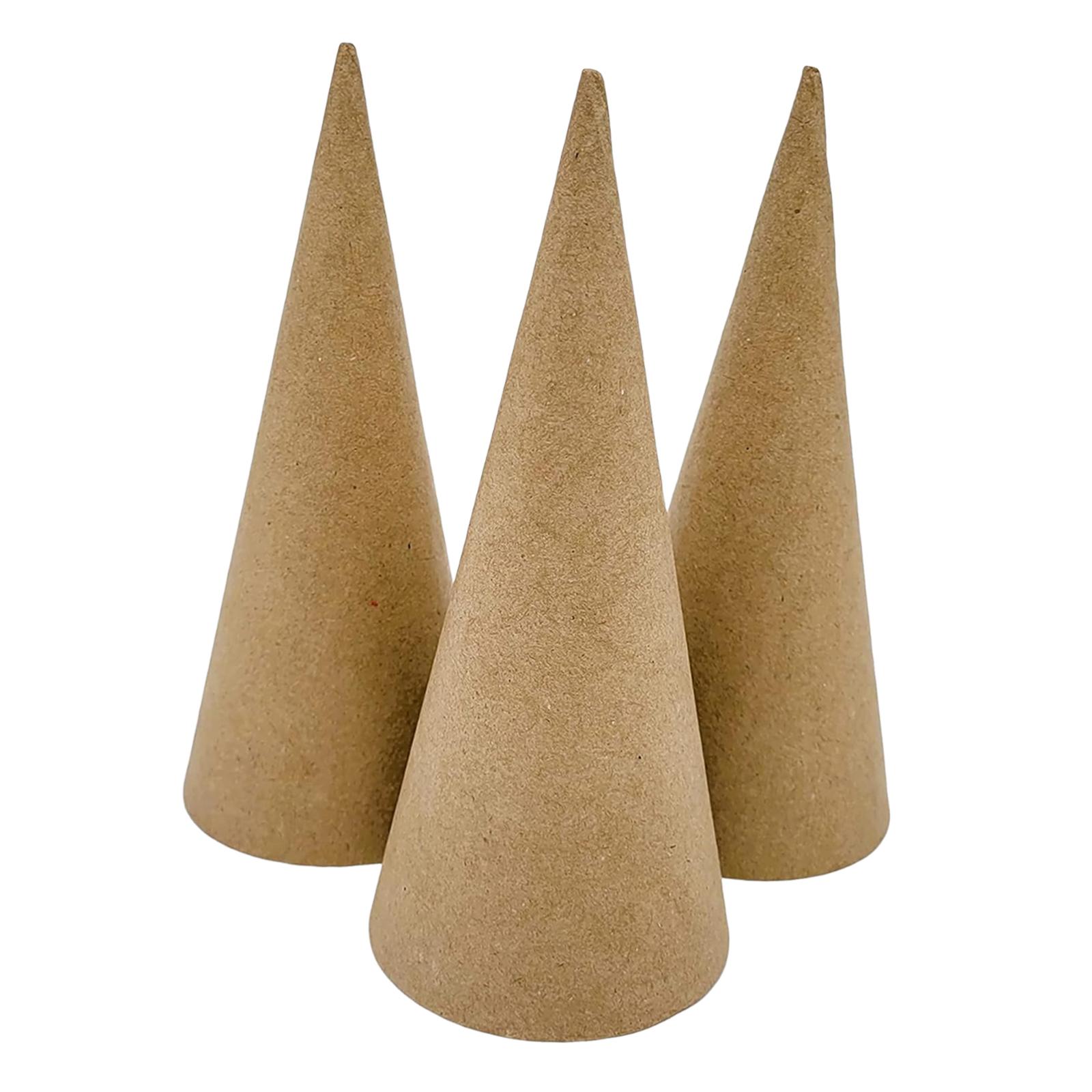 3x Paper Mache Cones, Open Bot - огляд і ціна Cotton Candy Cone