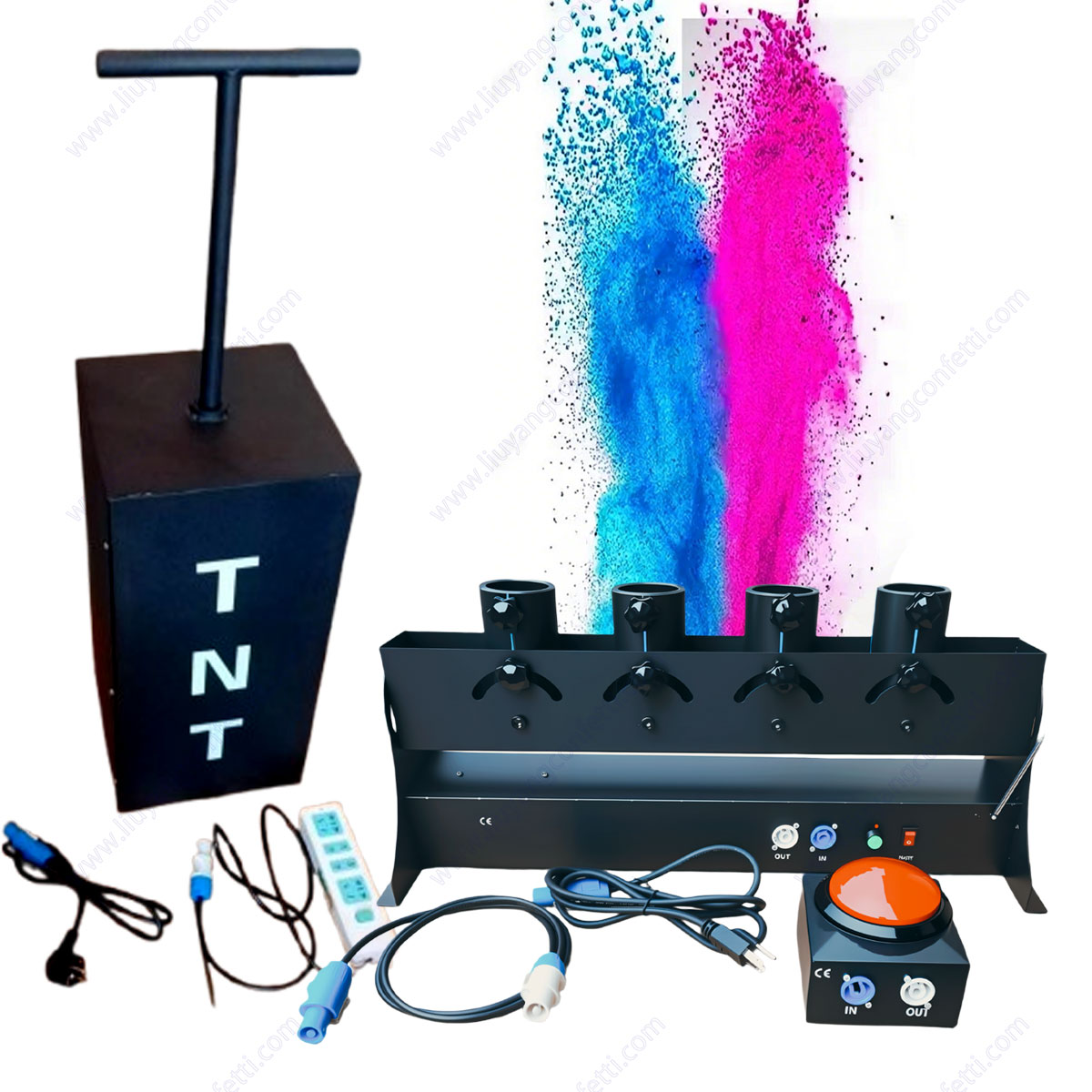 Electronic Spray Confetti Powd - огляд і ціна Confetti Cannon Tube